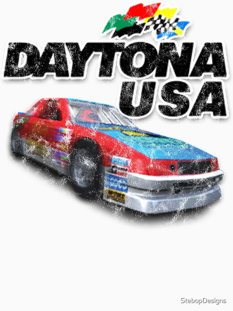 Daytona USA Distressed Car Logo by StebopDesigns