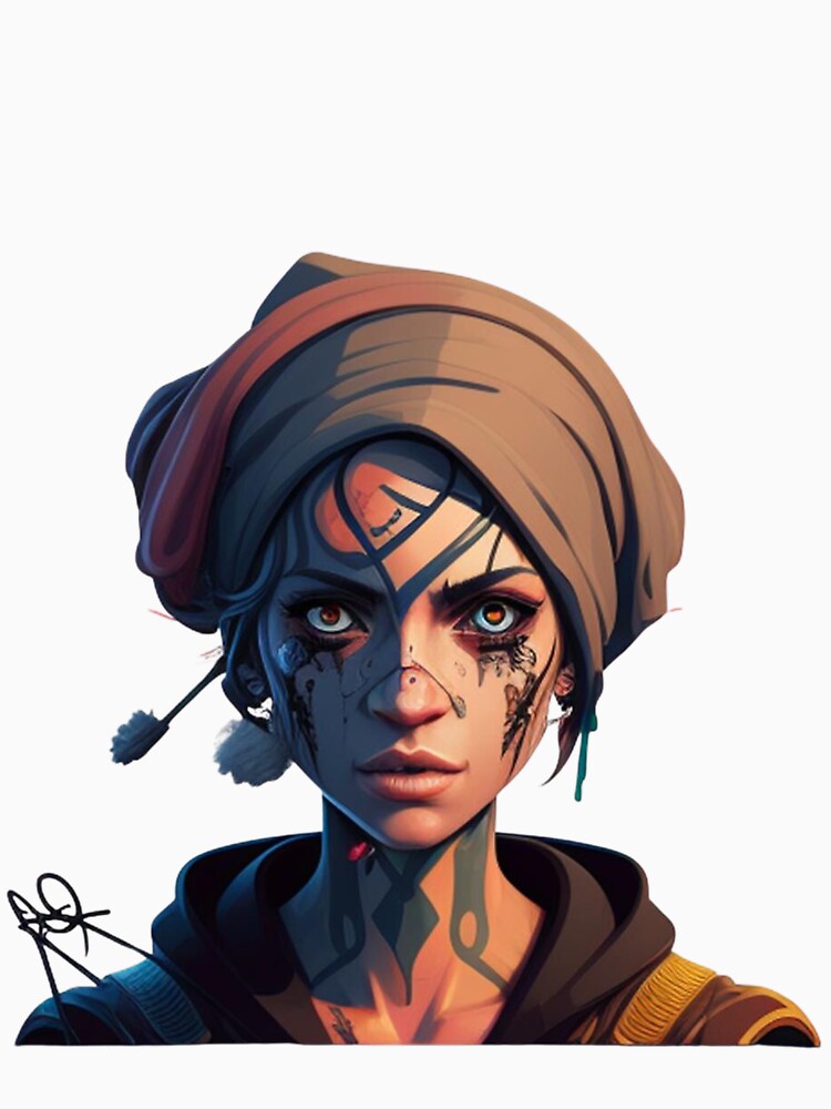 colorful street girl by mug&more station