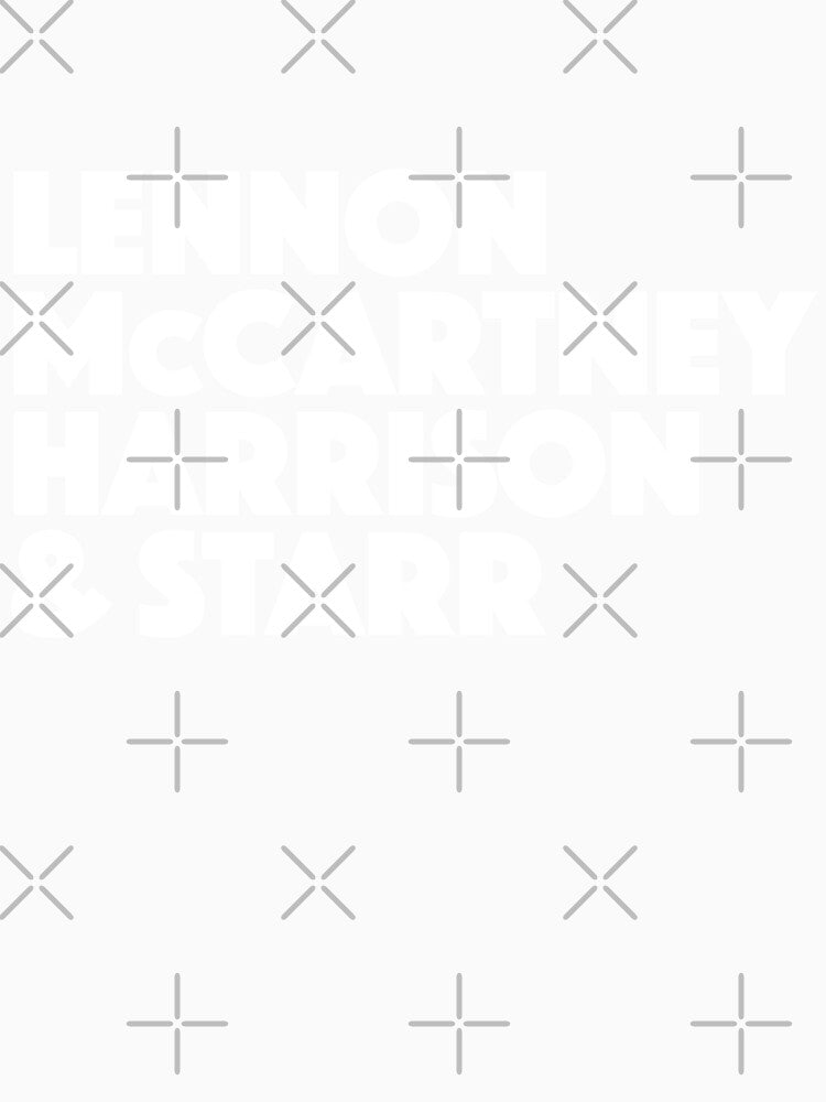 Lennon, McCartney, Harrison, Starr, Band Members Names, Bold Graphic by MajicArts