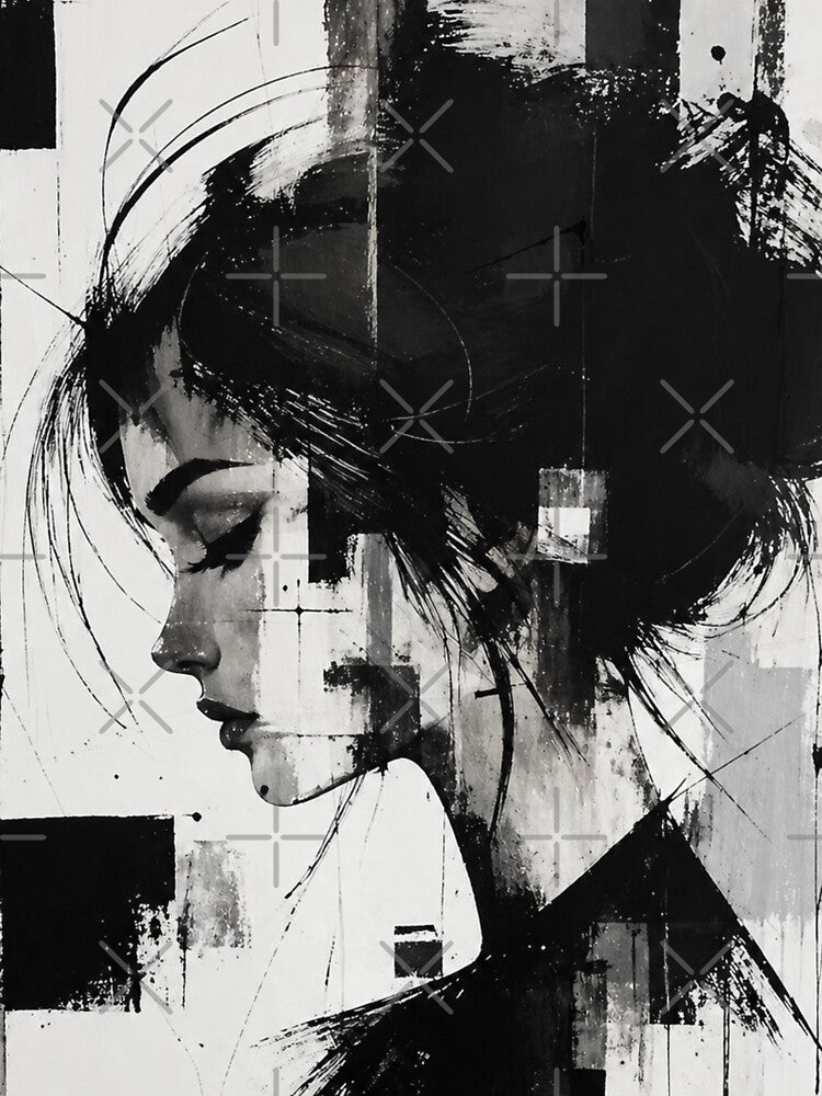 Black and white Abstract art by Amberkhaan