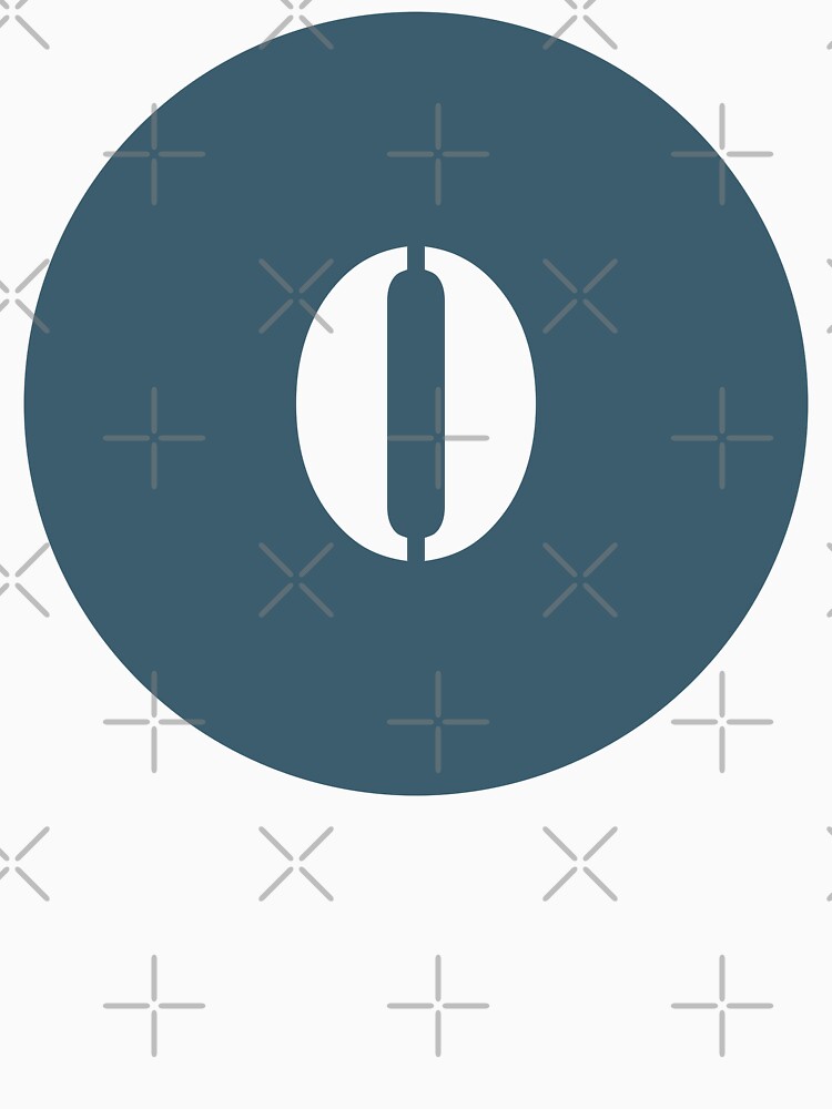 Number Zero (0) in Green Circle by Ching Teoh