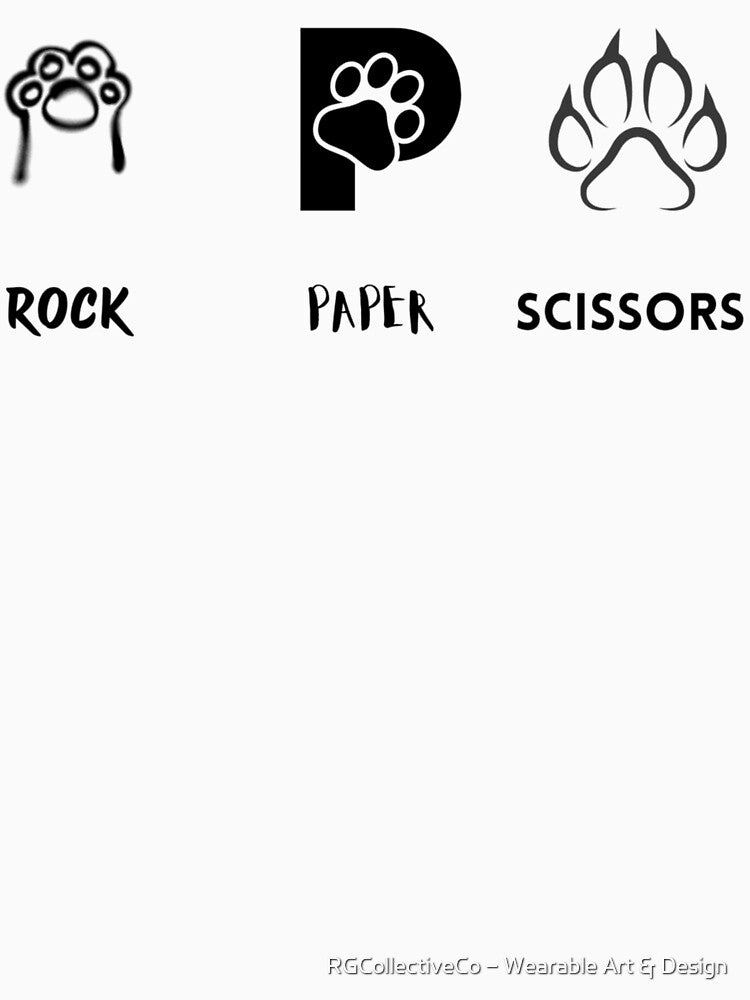 Rock Paper Scissors-Puppy Paws by RGCollectiveCo – Wearable Art & Design