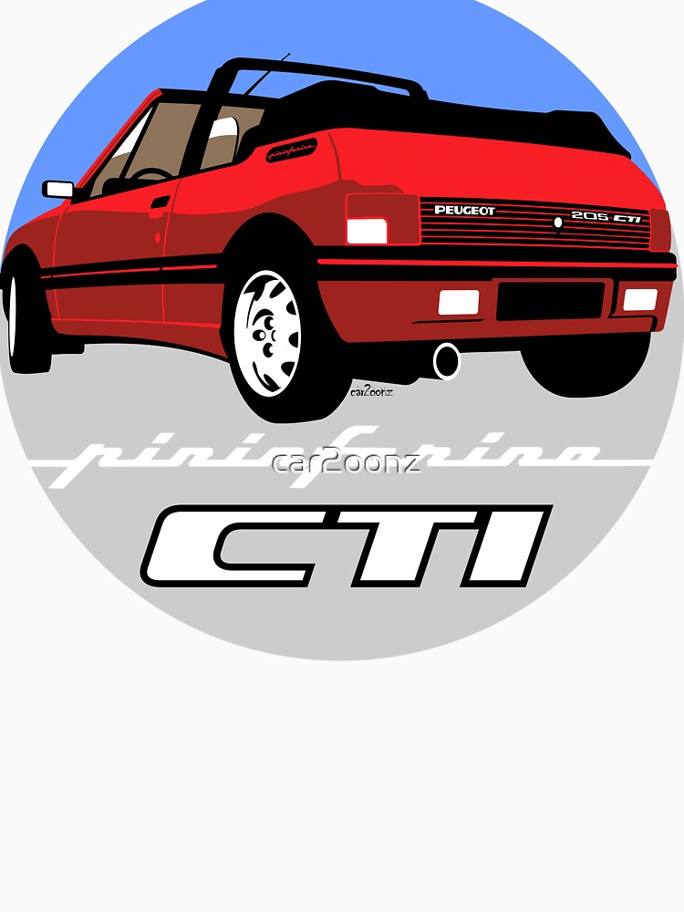 Peugeot 205 CTI red by car2oonz
