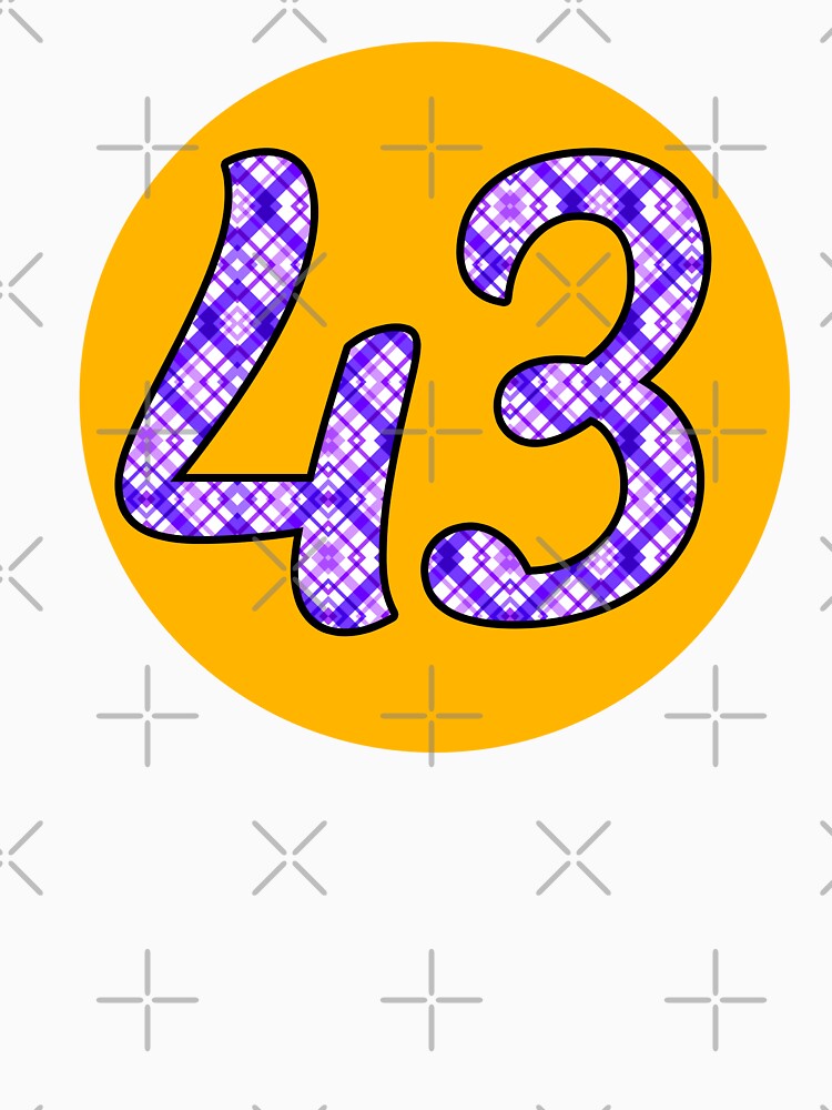 Tartan/Plaid Number 43 by NumbersFort