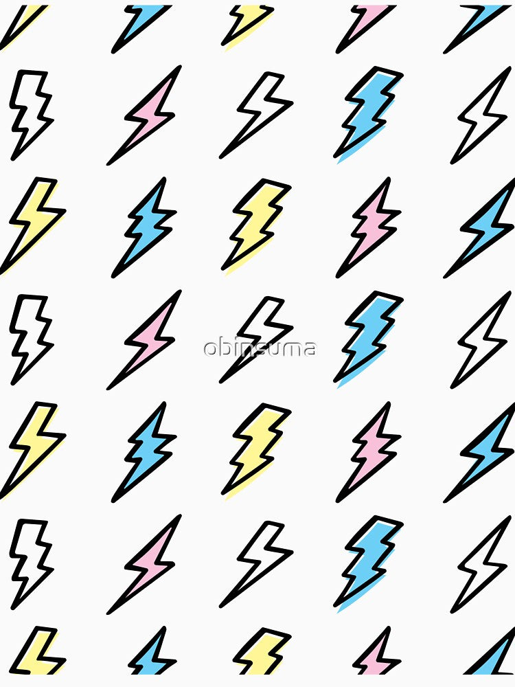 hand drawn lightning bolt by obinsuma