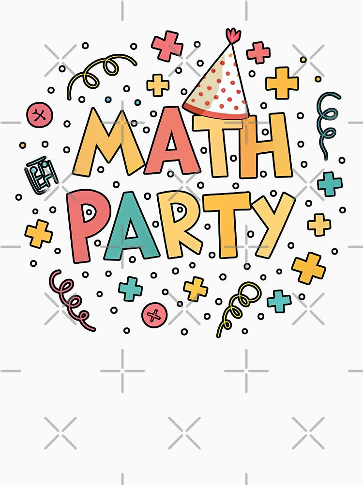 Math Party - Fun Colorful Design for Math Lovers by the science zoo