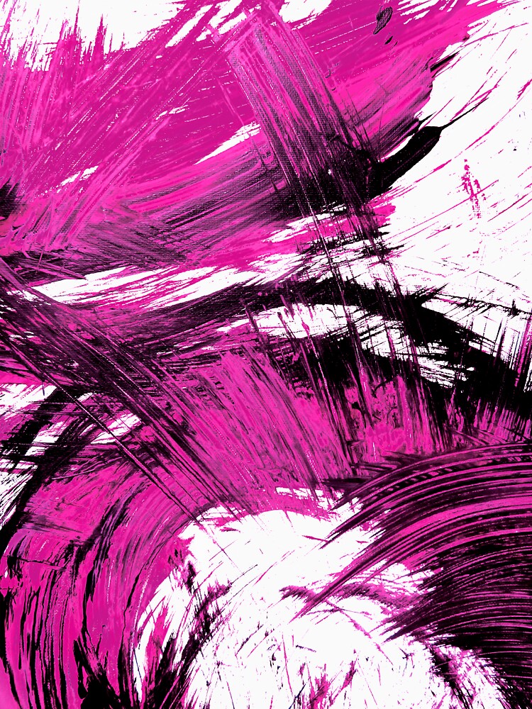 Vivid Pink Painting Dress by royagallery