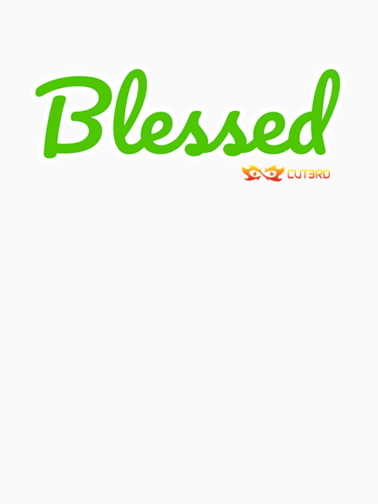 Blessed by CUT3RD green by CUT3RD OFFICIAL STORE