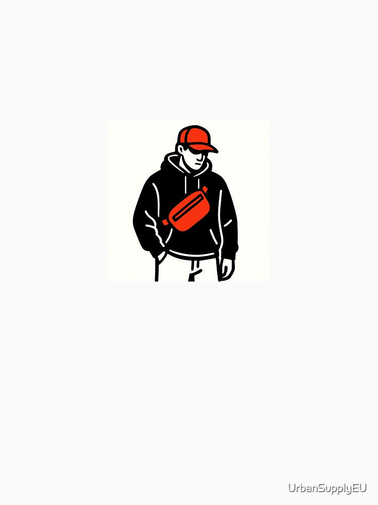 Urban Streetwear Hoodie Illustration by UrbanSupplyEU