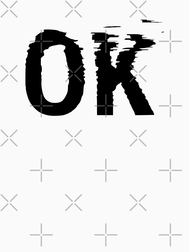OK - black - front by Lateef Prints