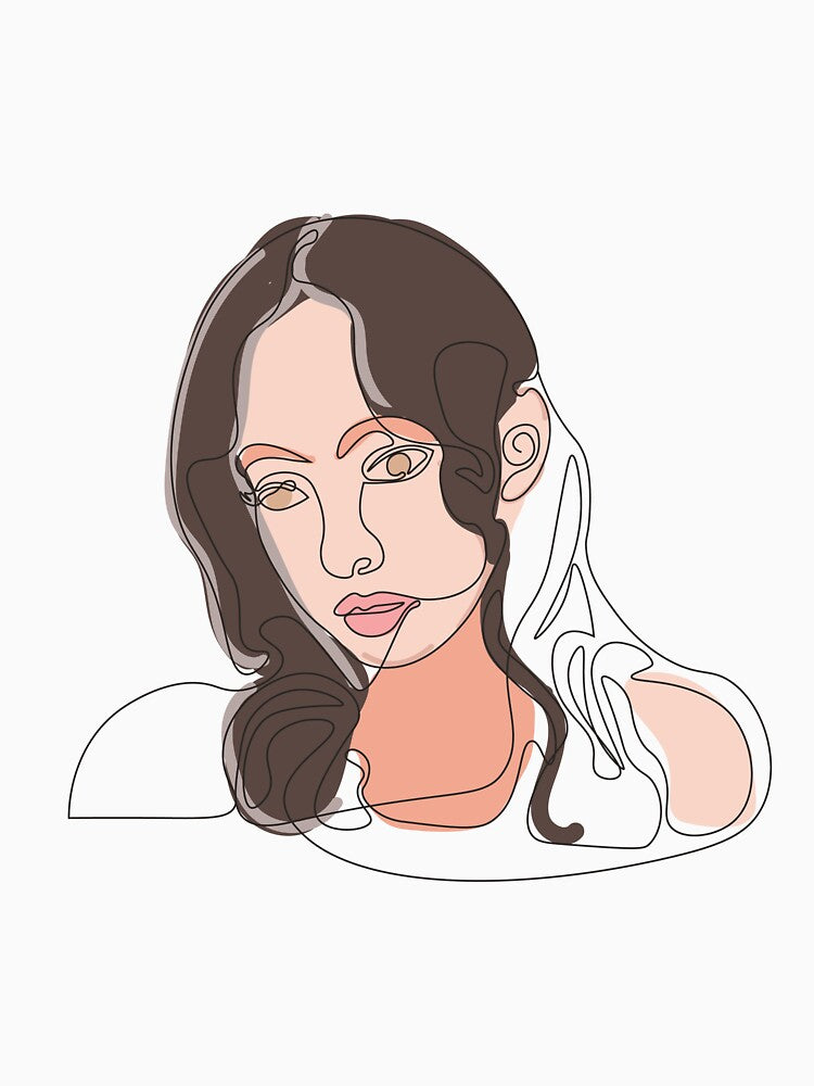 Line art Cute Feminine Abstract by merona-design