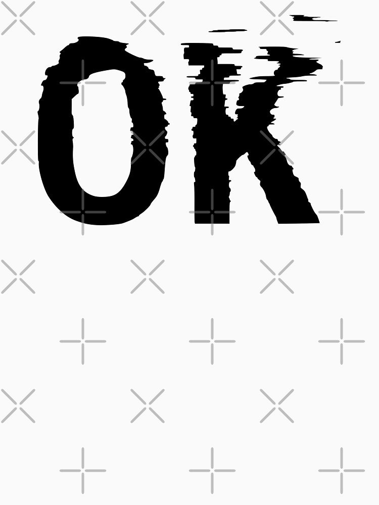 Copy of OK - black - back by Lateef Prints