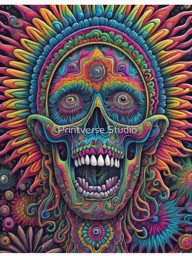 Skull Tie Dye by Printverse Studio