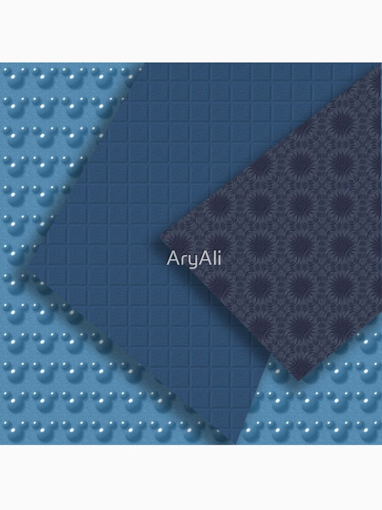 Beautiful textures in blue by AryAli