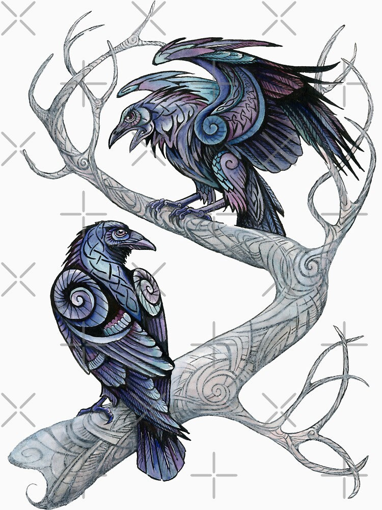 Hugin and Munin by hannahboeving