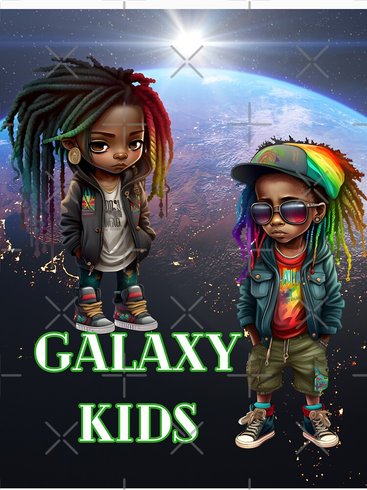 Colorful Galaxy Black Kids Collection III by AGillis691