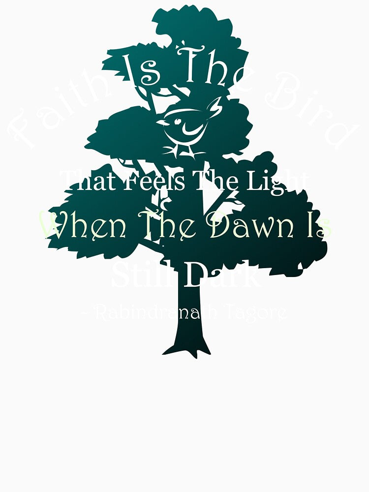 Motivational Tagore Quote With Tree by Oirabot