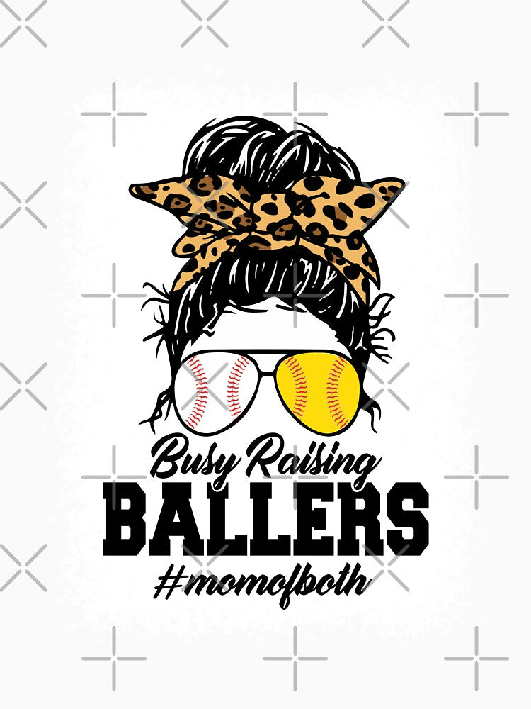Messy Bun Mom Of Both Baseball Softball Busy Raising Ballers by zackup