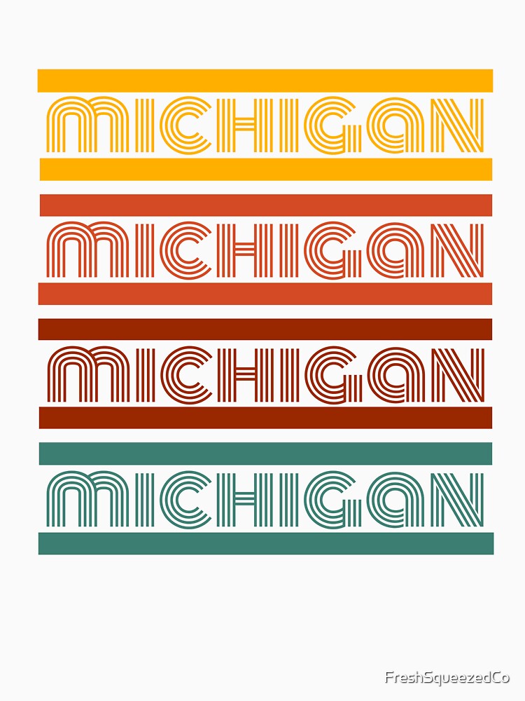 Michigan State Grand Rapids Detroit by FreshSqueezedCo