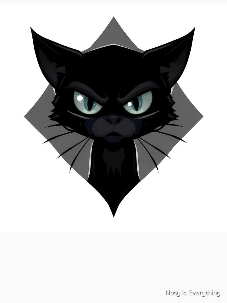 Angry Black Cat in a Logo Style Design by Nosy is Everything