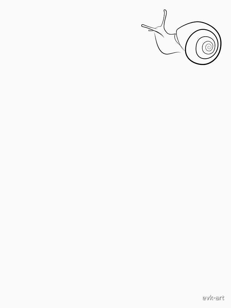 Snail minimalist one line wall art by evk-art