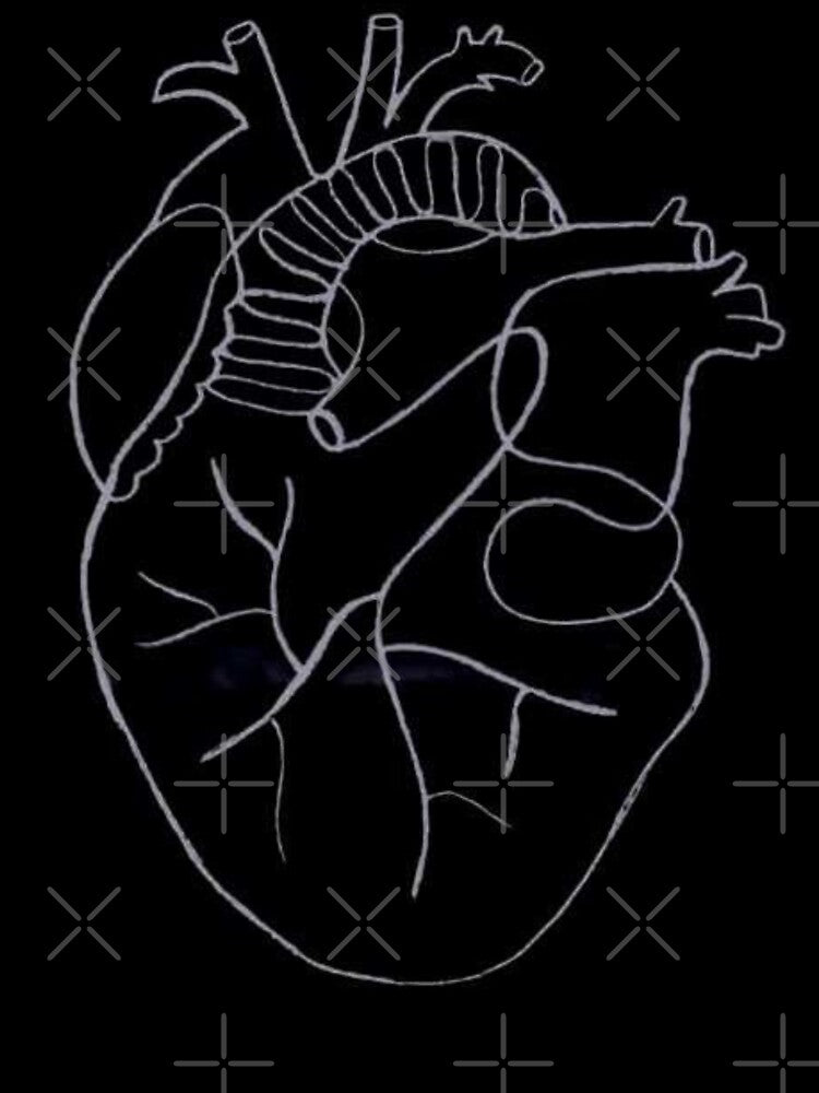 heart line art | linear heart drwaing by thissmarwa