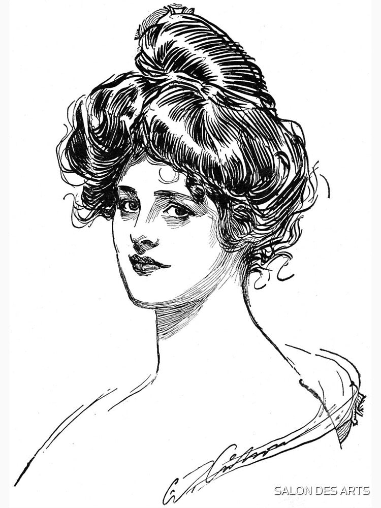 Gibson Girl (1902) - Charles Dana Gibson by SALON DES ARTS