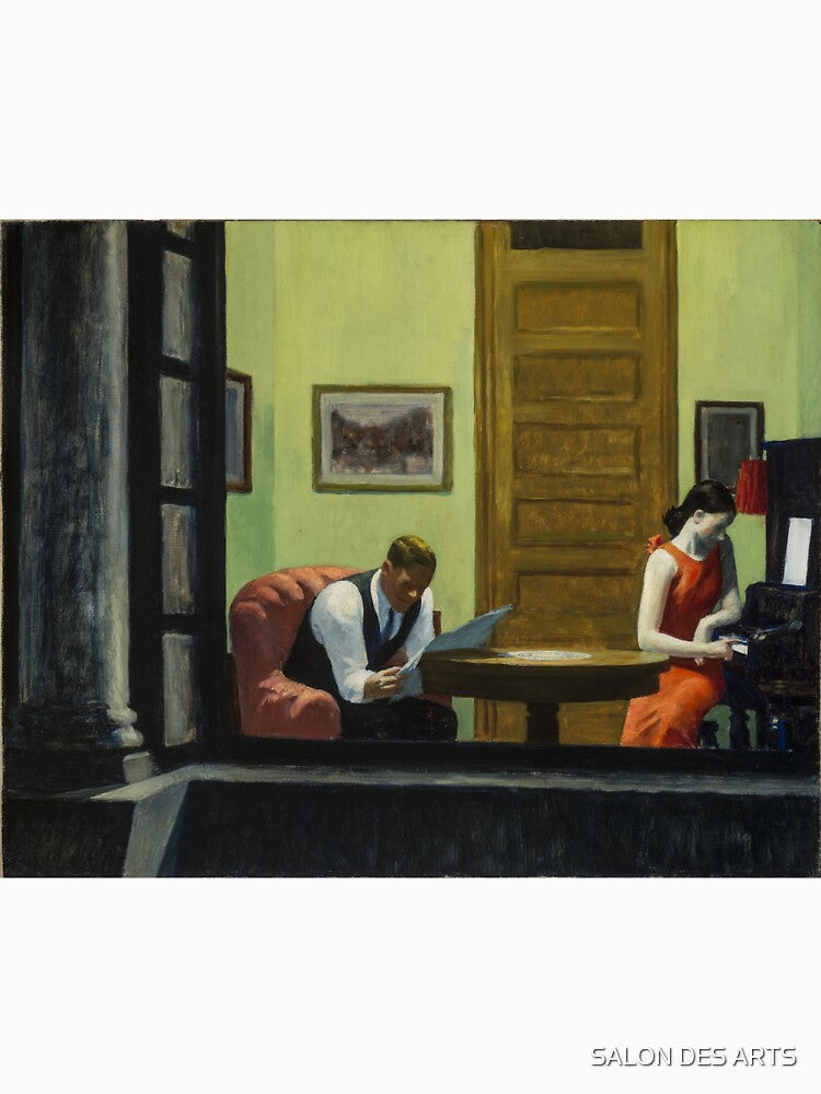 Room in New York (1932) - Edward Hopper by SALON DES ARTS