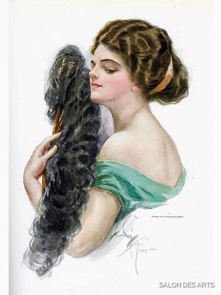 The Feather Fan (1908) - Harrison Fisher by SALON DES ARTS