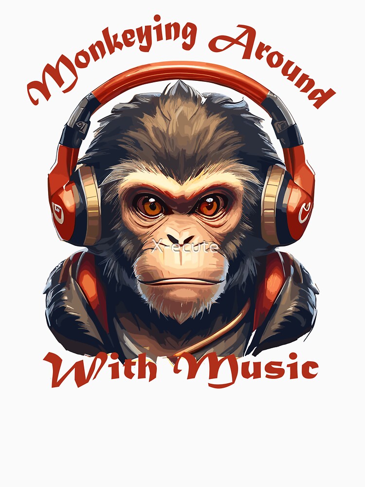 monkeying around gift idea party cracker boys children's gift shirt funny design by X-ecute