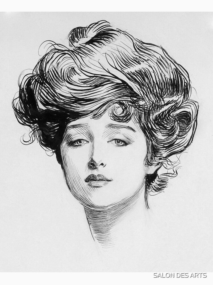 Gibson Girl (1891) - Charles Dana Gibson by SALON DES ARTS