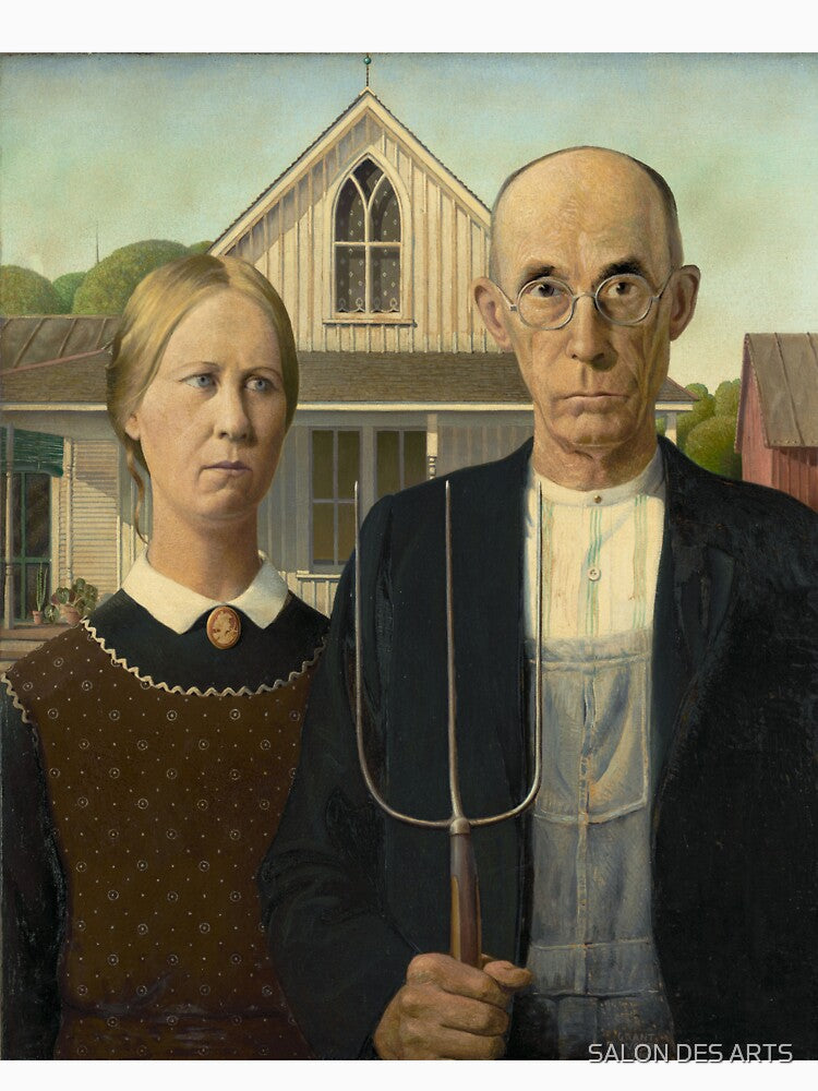 American Gothic (1930) - Grant Wood by SALON DES ARTS