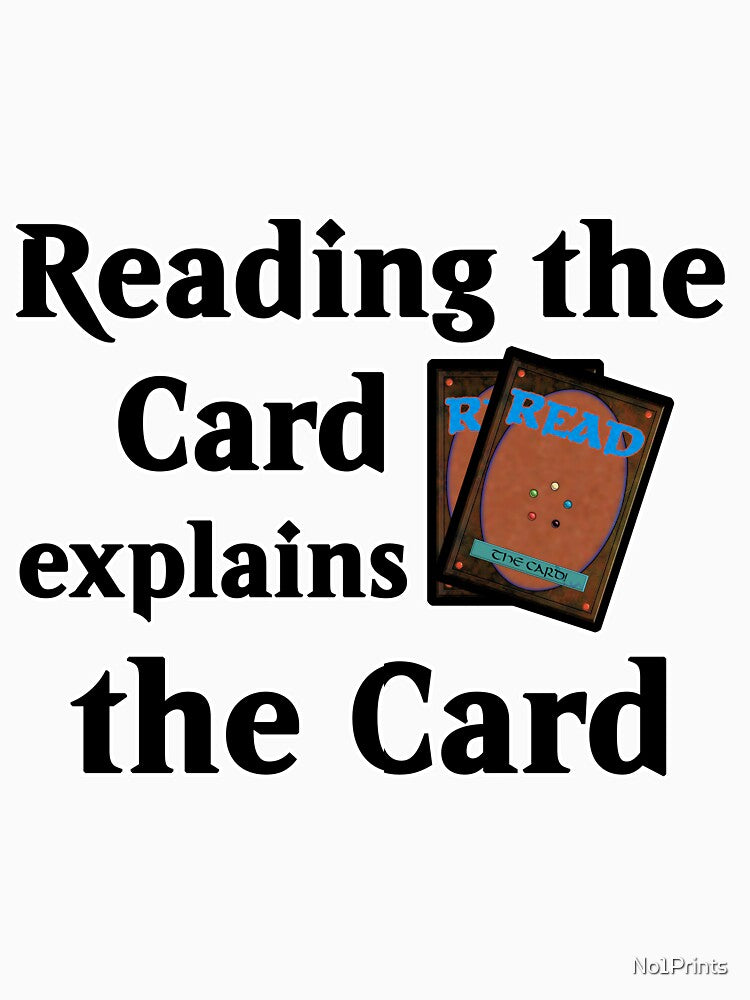 MTG Reading the card explains the Card Magic Card Design for Nerds, Card Collectors and Blue Mages by Maximilian Simson