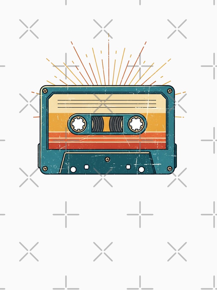 Retro Vintage Cassette Tape 80s Music Festival Essential by Bangcen