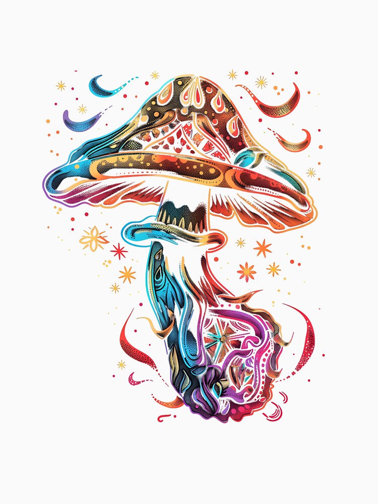 Stylized Magic Mushroom 1 by HarmonyTheKoala