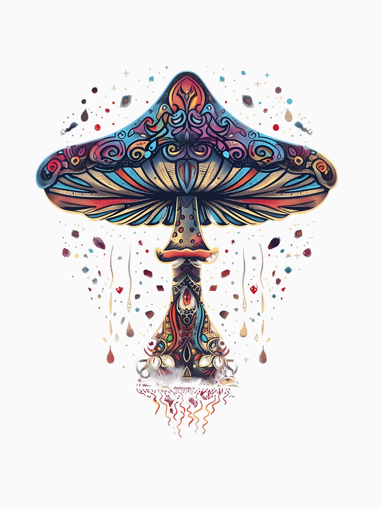 Stylized Magic Mushroom 21 by HarmonyTheKoala