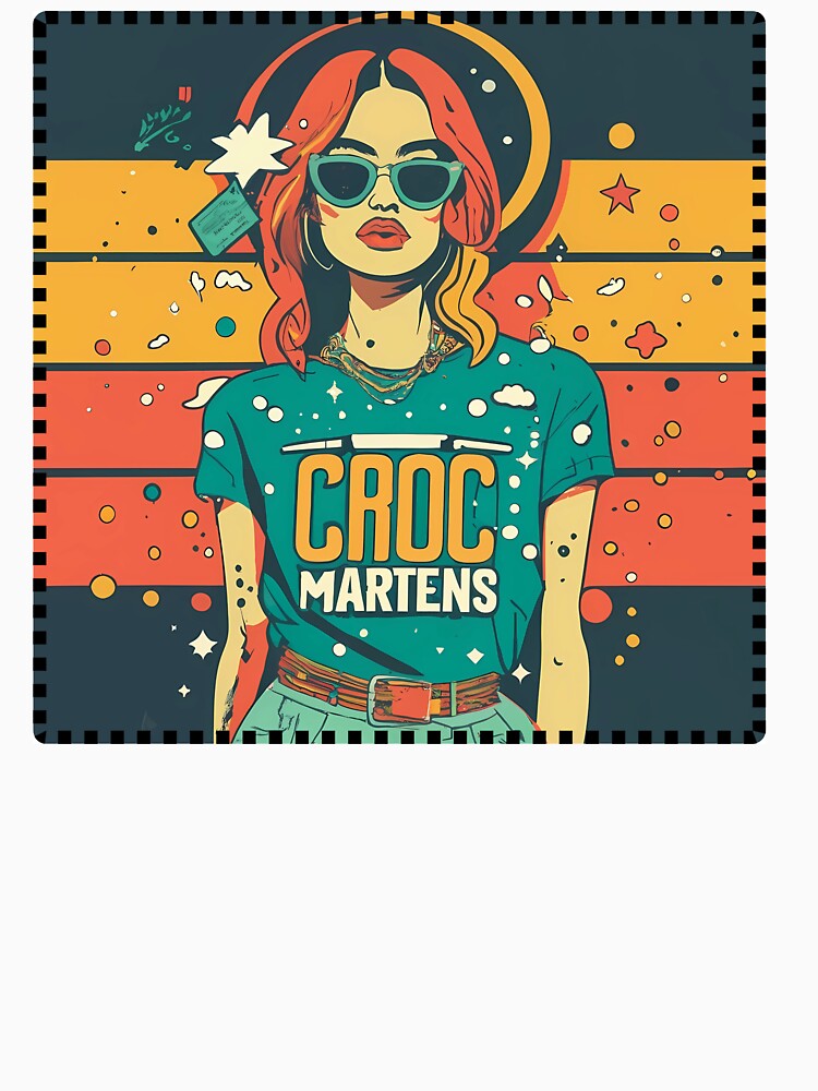 Croc Martens T-shirt Style Stickers by sfwArt