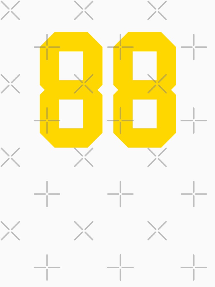 Bold Yellow Sport Number 88 by NECHSTORE