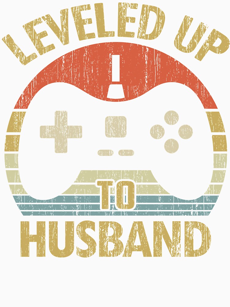 Leveled Up To Husband - Gift For Husband Valentines Gift Video Gamer by nana1099