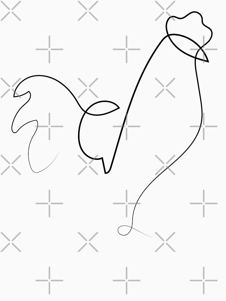 Rooster | One Line Artist | Minimal Art | One Line Art | Minimalist by One-Line-Artist