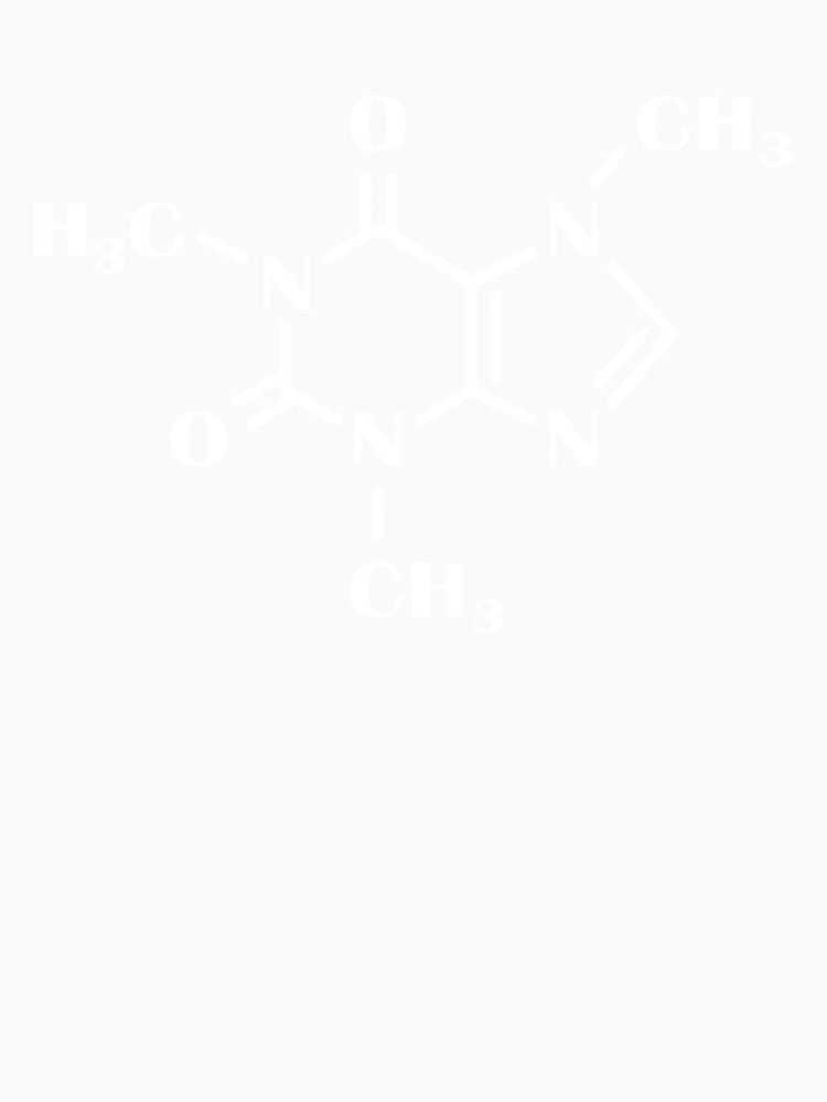 Caffeine Molecule Organic Chemistry Scientist and Barista by KendraHenke