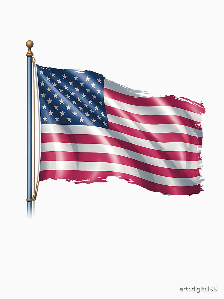 American Flag Pride – USA Patriotic Graphic Artwork by artedigital99