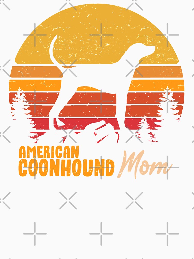 American Coonhound Dog Mom Vintage Retro by rafaeltto