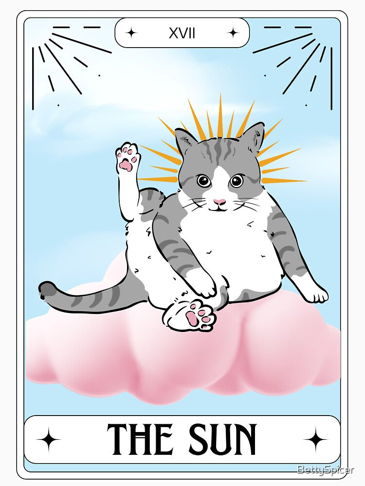 Tarot Card Tabby Cat The Sun by BettySpicer
