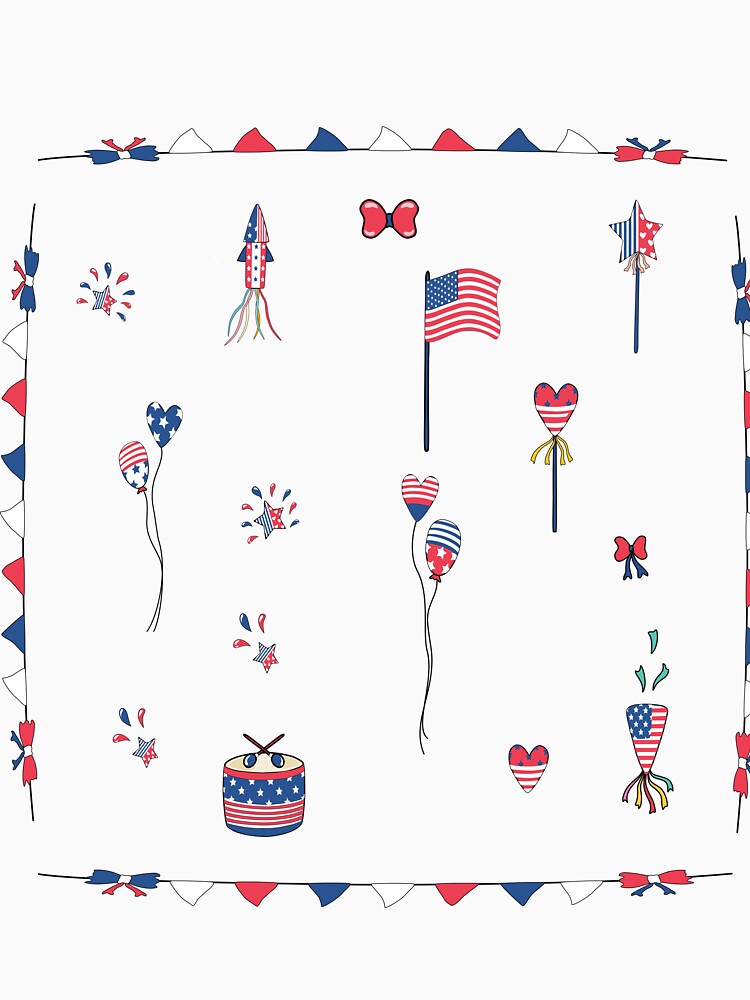 Patriotic American Celebrations: Flag-themed T-Shirts and Accessories by Crafty-Hawk