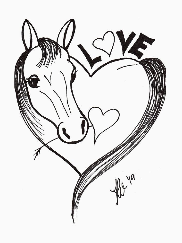 Horse Heart by wingsonafield