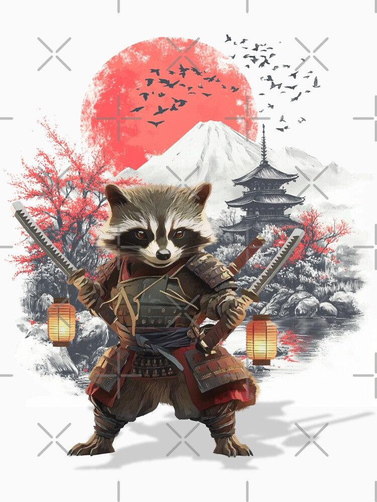 Samurai Raccoon by The Imaginarium of a Quirky Jose