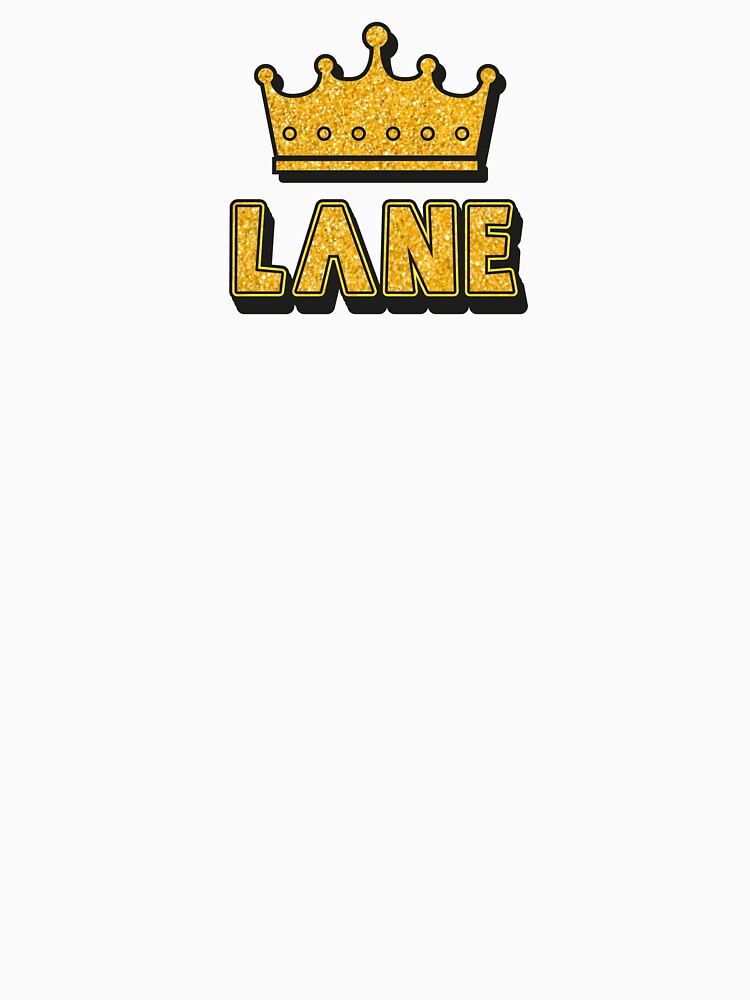 Lane Personalized Name With Crown - Cool & Funny Custom Gift for Men and Boys by Oussinc