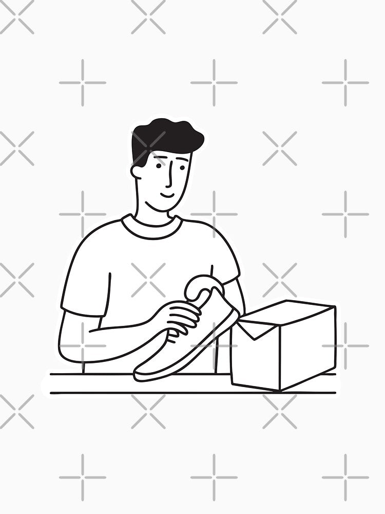 Person Opening Shoe Box by rasagamastore