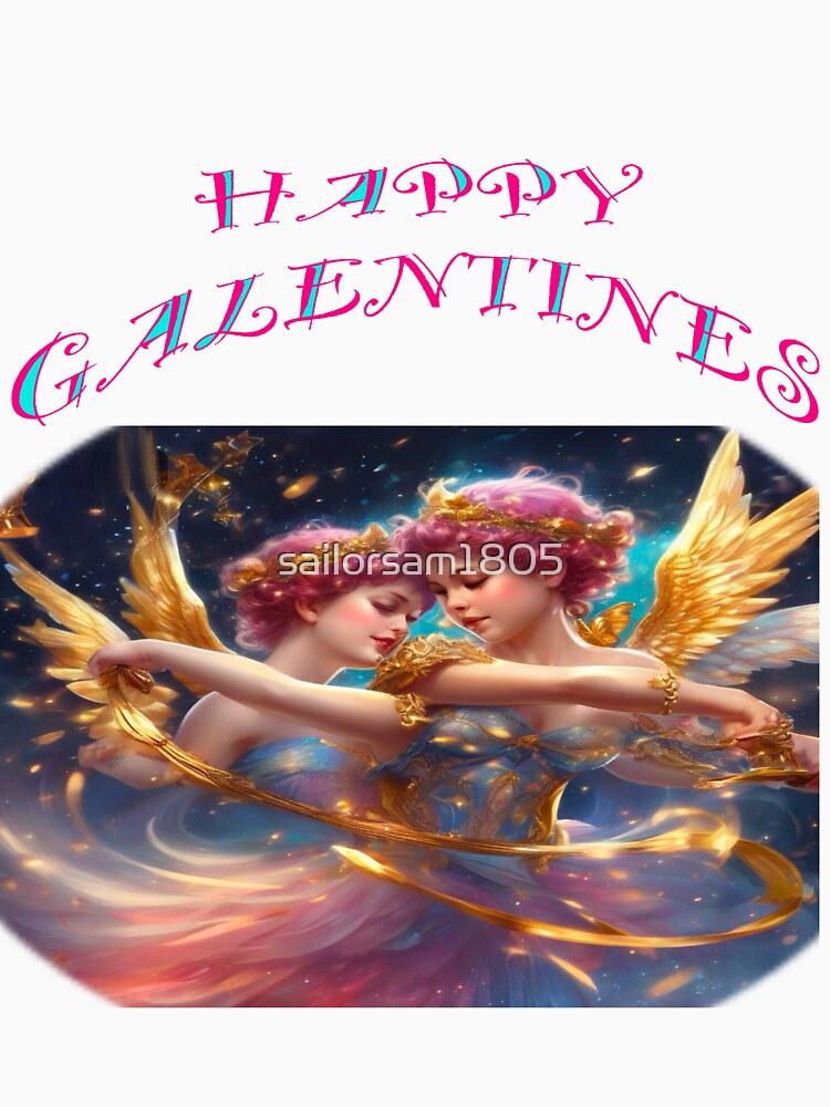 A dreamy Galentines card, perfect gift idea for Galentines day by sailorsam1805
